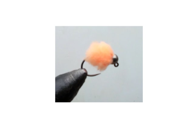 Tungsten 4.0 12 WIDE GAP Jig Hook Fly Fishing Flies Egg Pattern Fly Euro  Nymphing Sockeye / Peach 