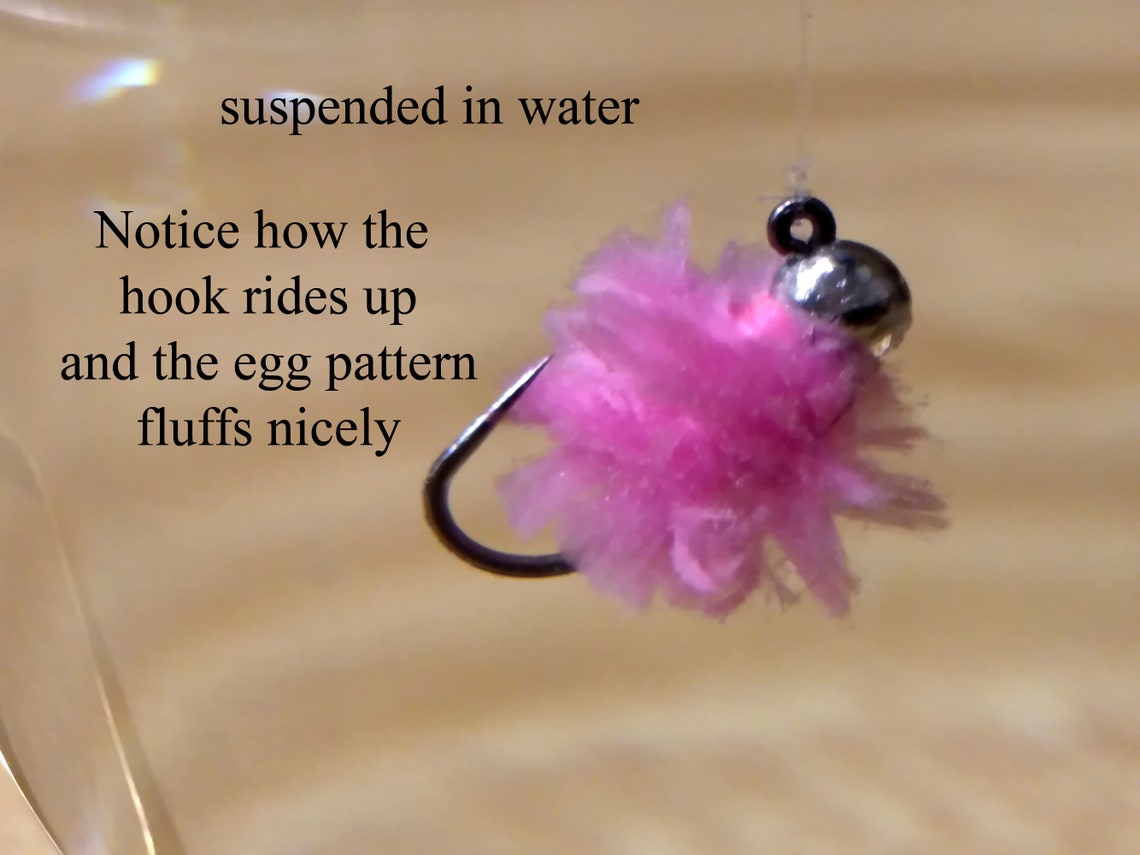 12 Egg Pattern Fly Tungsten bead head Fly Fishing Flies Euro Etsy