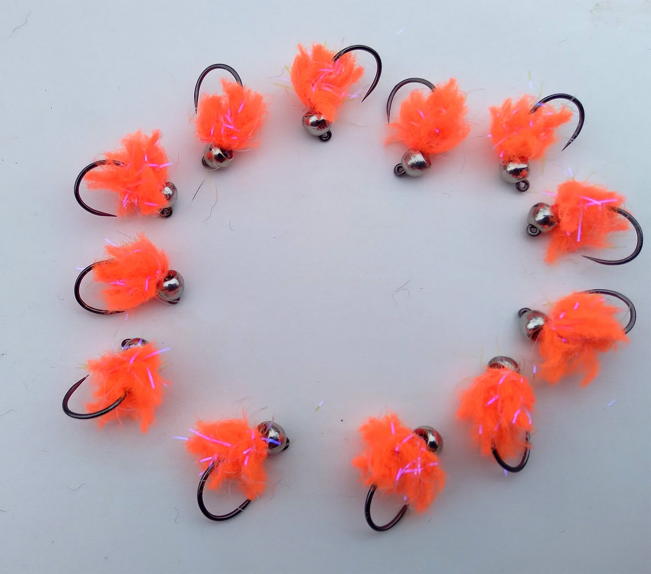 Tungsten 4.0 WIDE GAP #12 Eggstasy egg Barbless Jig - Sockeye