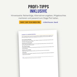 Hinweisseite mit Tipps für eine Input-Liste, die Techniker lieben