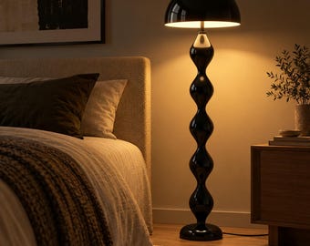 Retro Mushroom Floor Lamp, Mid Century Modern Iron Standing Light, Living Room Bedroom Lighting