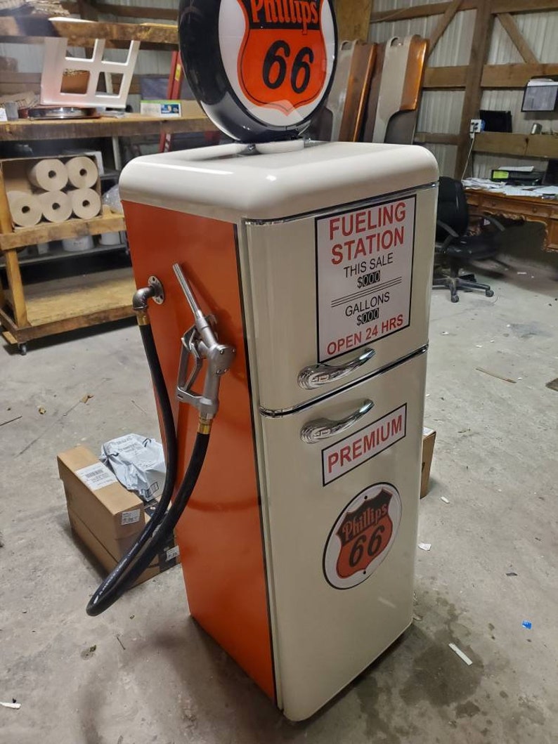 Gas Pump Refrigerator Etsy