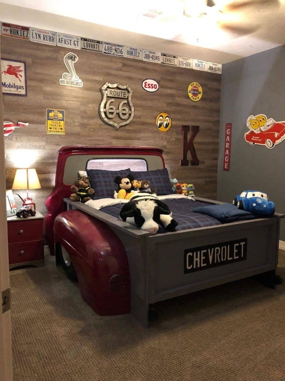 Full Size Bed With Steps Kids Bedroom Decor Garage Furniture Child s Bed Etsy UK