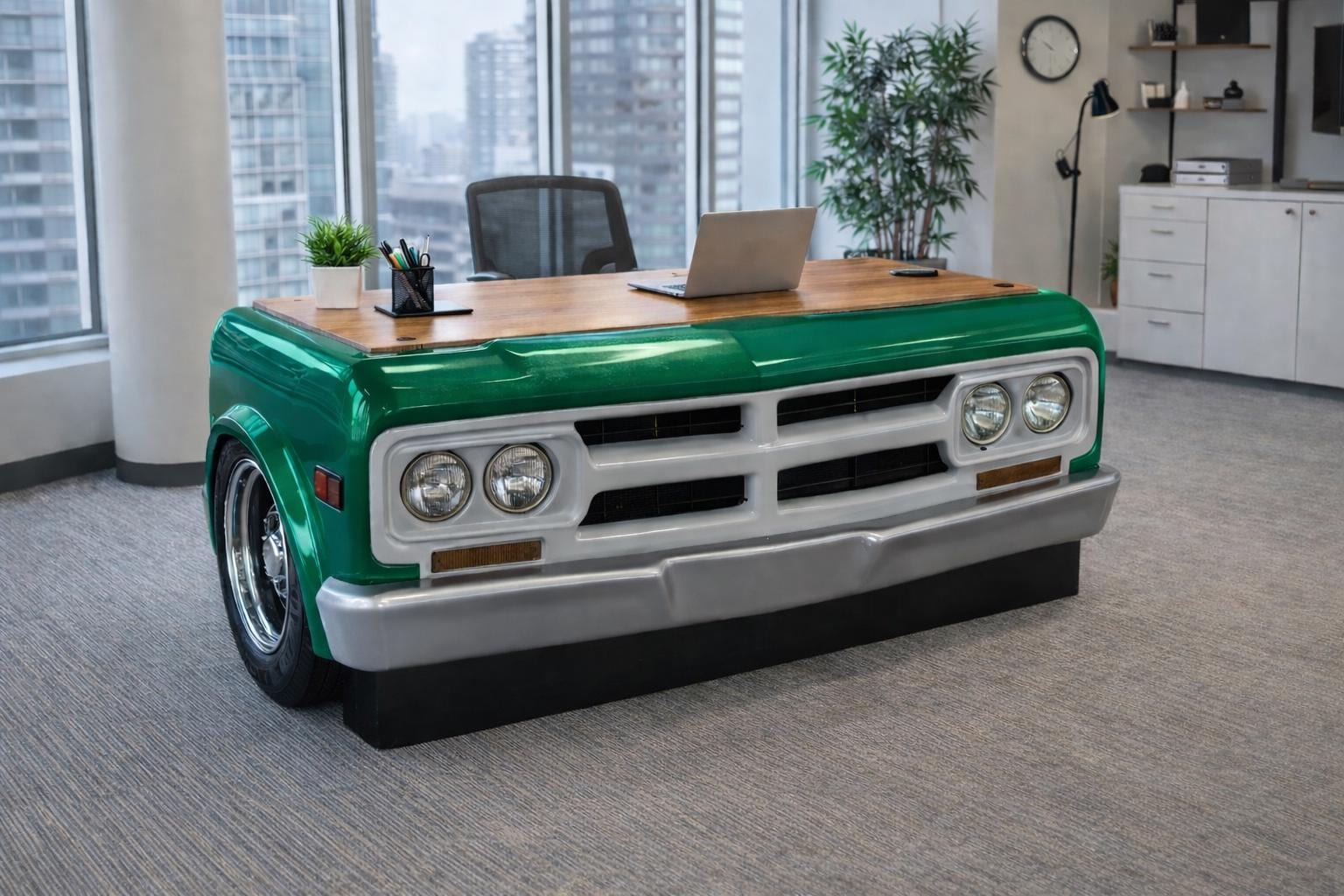 Custom Car Desk Front of a Truck Desk Mancave Furniture - Etsy