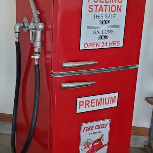 Gas Pump Refrigerator Etsy