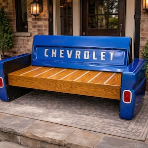 60 Bench Tailgate bench mancave decor garage furniture