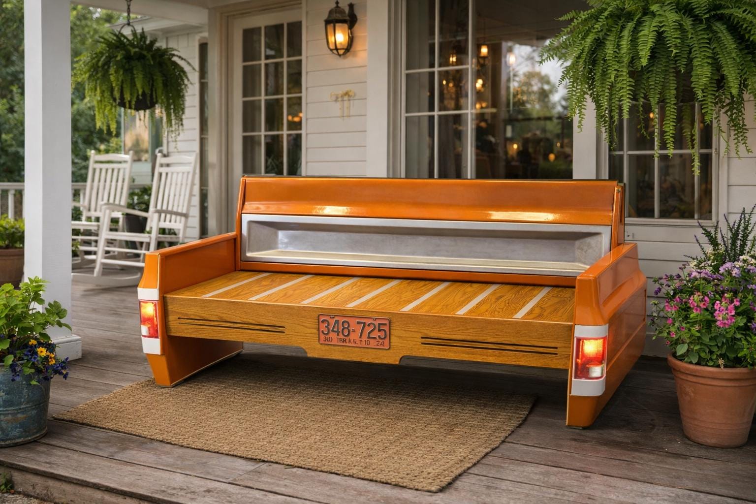 Bench Truck Bench Square Body Tailgate Mancave Decor Garage