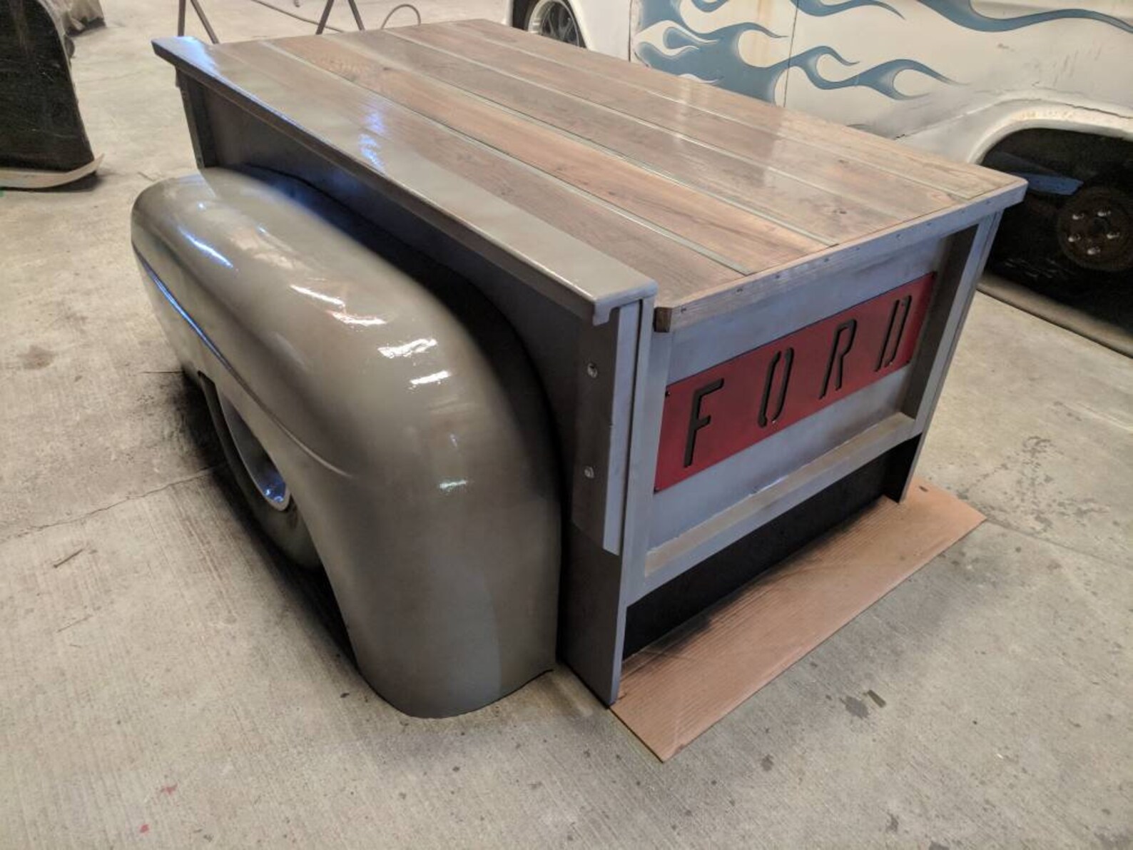 Desk Office Desk Truck Bed Mancave Decor Garage Furniture Etsy