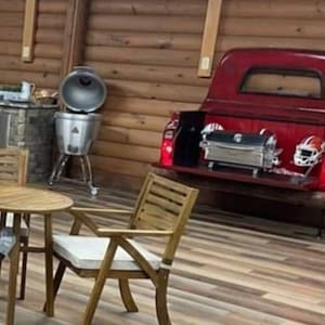 Display truck bed.  Man cave furniture.   Garage decor.    Merchandise display