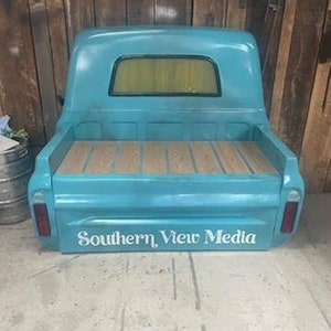 Truck bench mancave garage tailgate