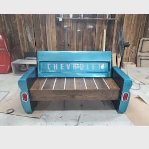 60 Bench Tailgate bench mancave decor garage furniture