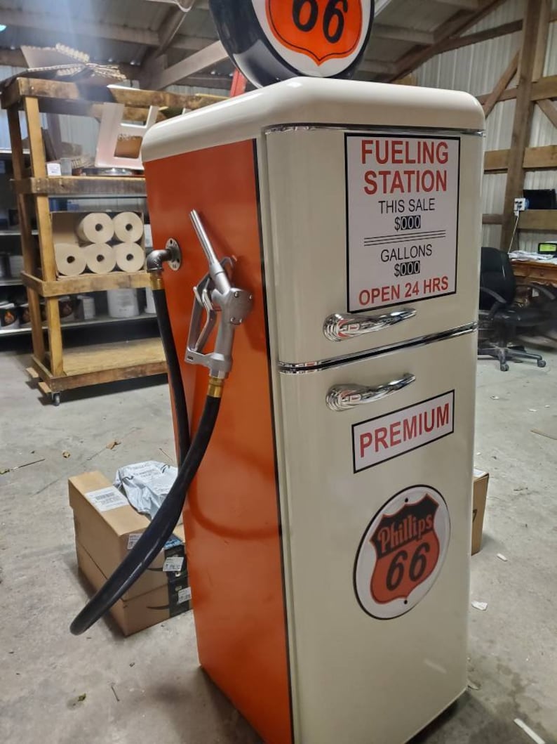 Gas Pump Refrigerator Etsy