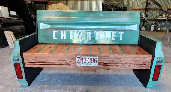 Tailgate Bench Mancave Decor Garage Furniture Etsy