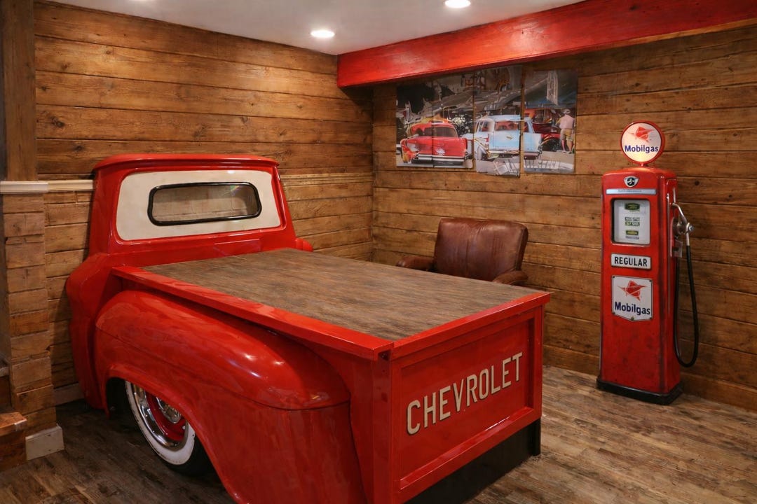 Desk Handmade Truck Desk Mancave Office Decor Garage Furniture - Etsy