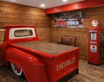 Desk Handmade Truck Desk Mancave Office Decor Garage Furniture - Etsy