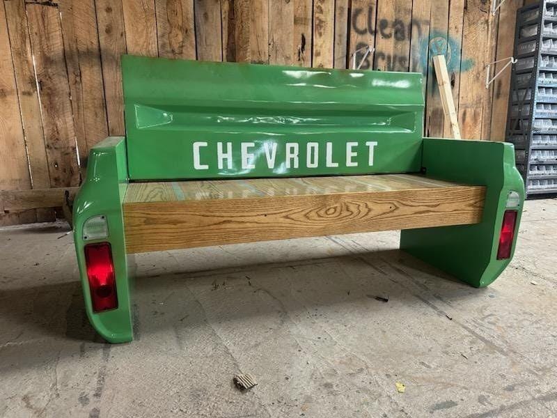 The Best Car Guy Bench on the Planet. Tailgate Bench Mancave Decor ...