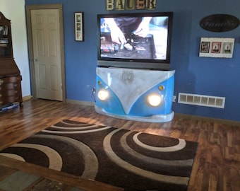 TV stand mancave decor garage furniture wall art car