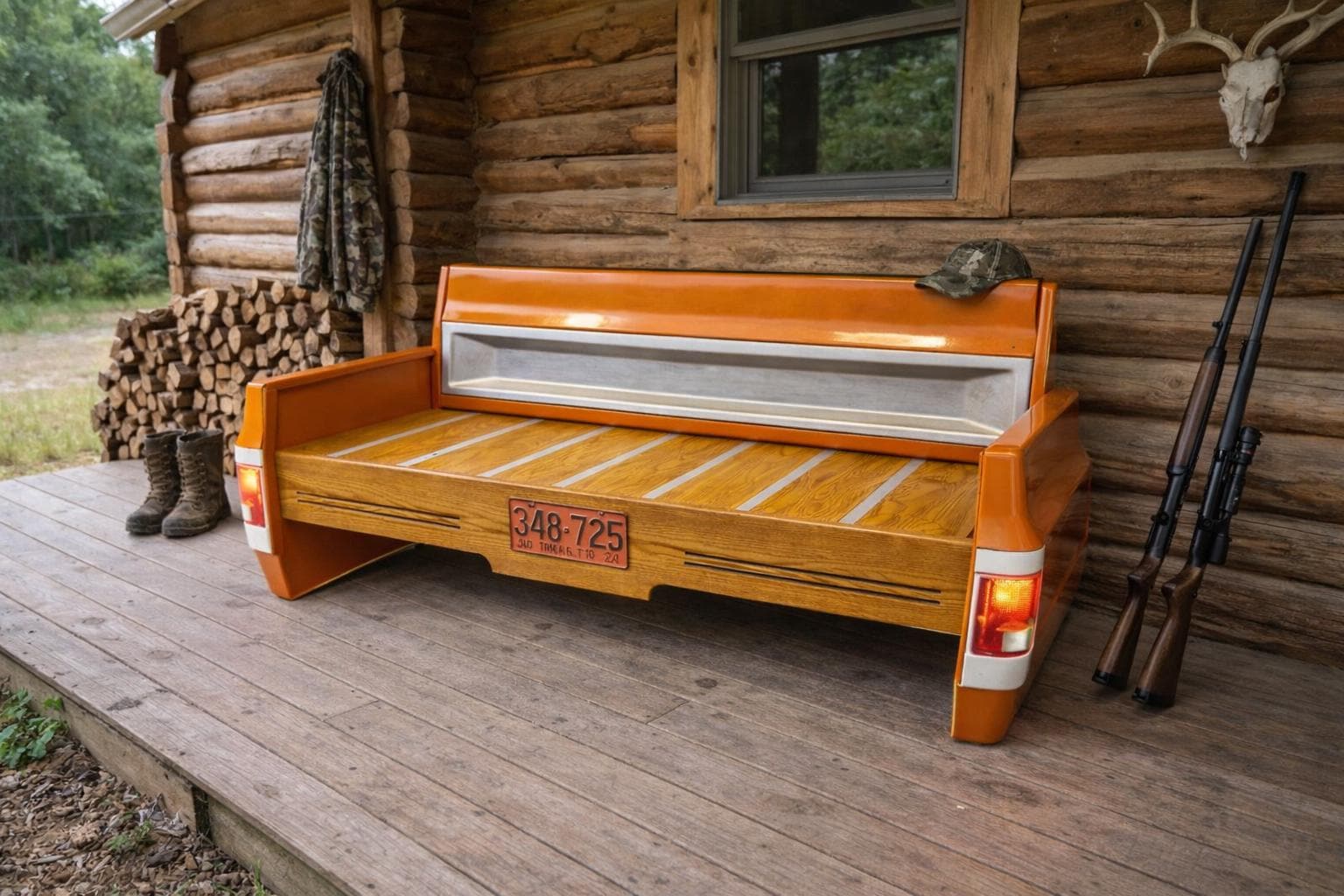 Bench Truck Bench Square Body Tailgate Mancave Decor Garage