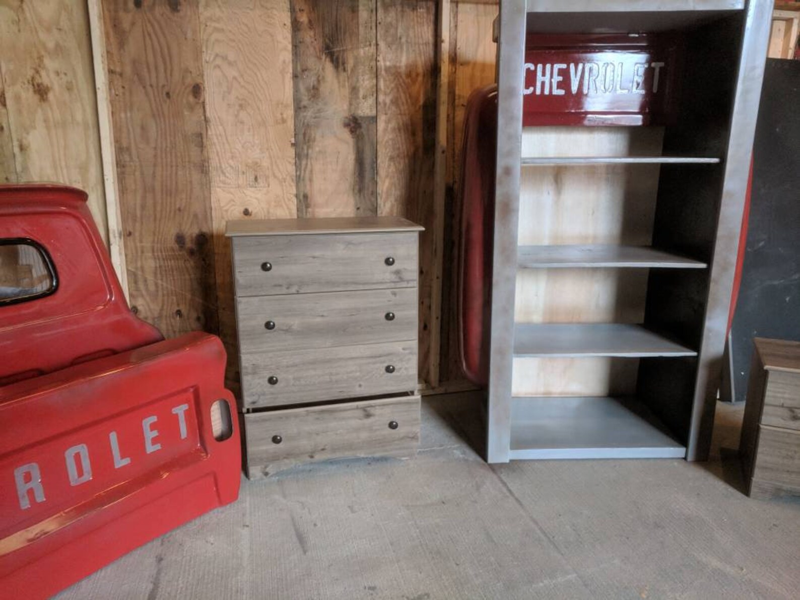 Stepside Truck Bed Shelf Mancave Decor Garage Furniture Office Etsy