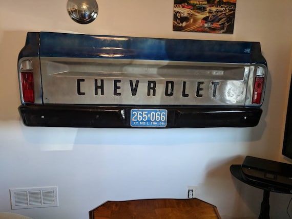 Wall Mount Truck Liquor Cabinet Tailgate Bar Mancave Decor Etsy