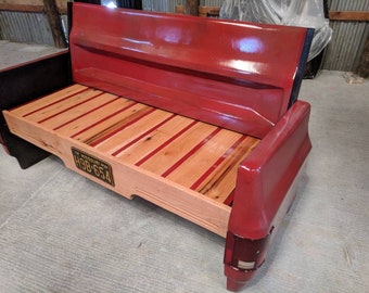 Bench Truck bench square body tailgate mancave decor garage furniture