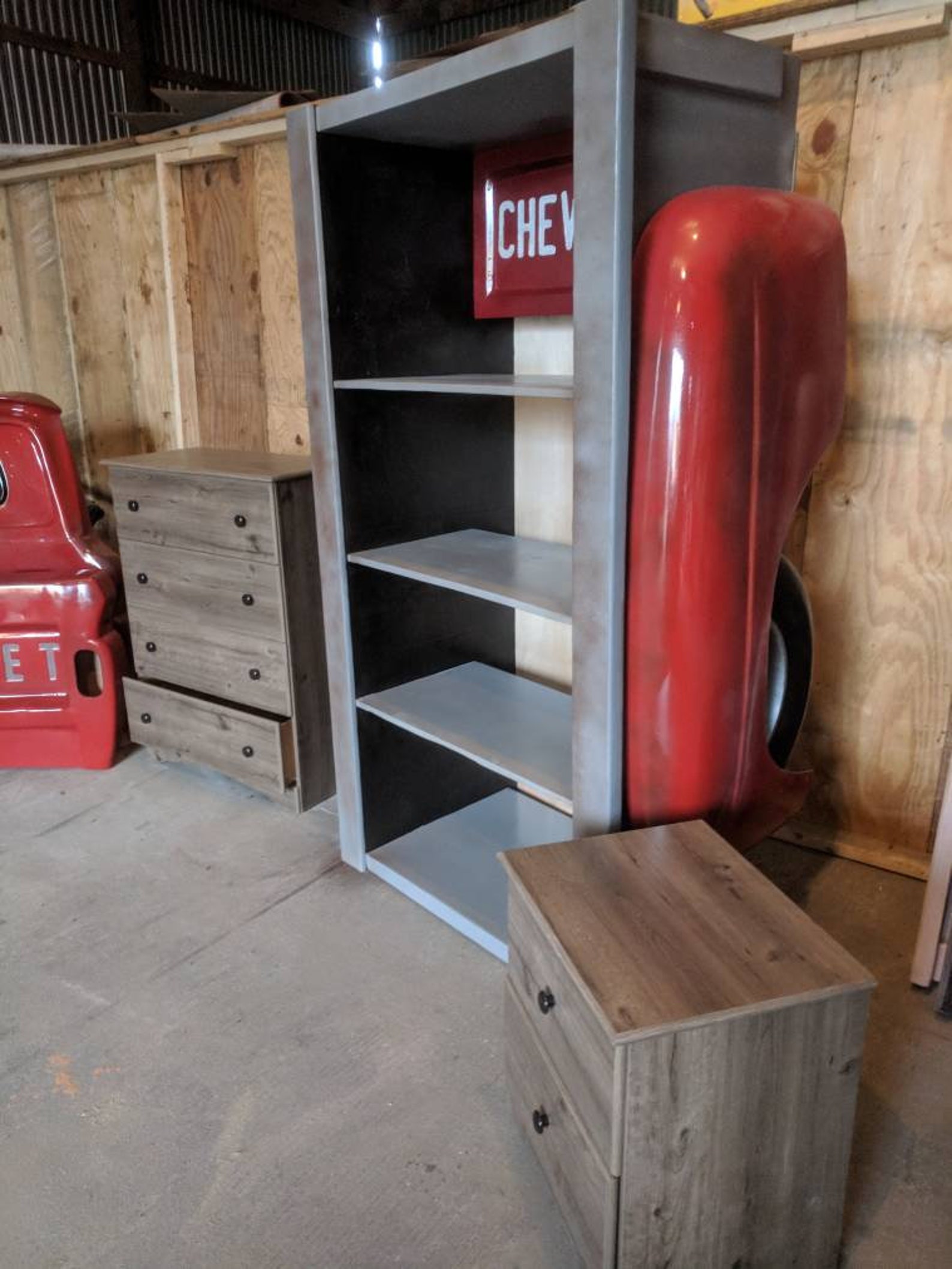 Stepside Truck Bed Shelf Mancave Decor Garage Furniture Office Etsy