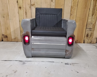 Car chair mancave decor car parts furniture garage office