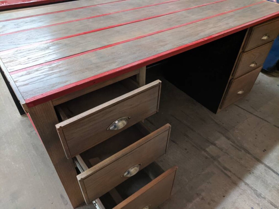 Desk Office Desk Truck Bed Mancave Decor Garage Furniture Etsy