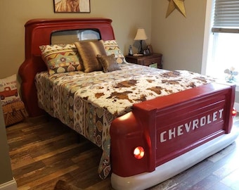 Queen truck bed garage furniture car mancave kids bedroom