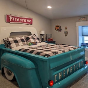 Full size truck bed garage furniture bedroom mancave