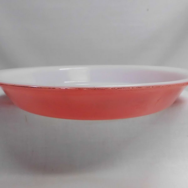 Pyrex 9" Flamingo Pink Pie Plate 909 Vintage Bakeware Country Farmhouse Decor