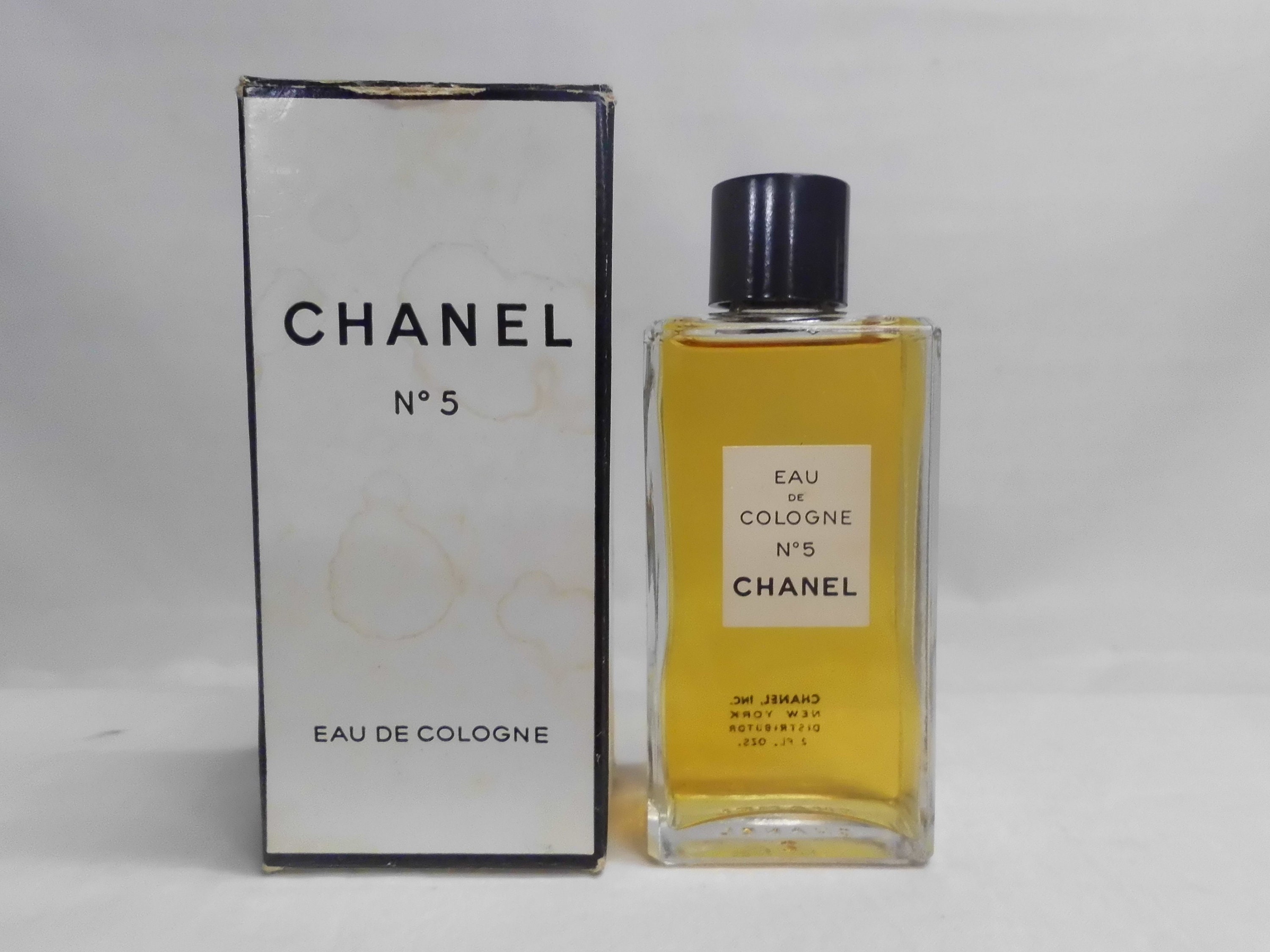 Vintage 1970s Chanel No 5 Eau De Cologne Splash 120ml / 4oz 