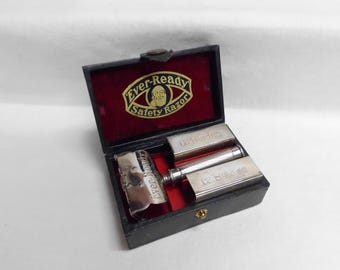 Ever Ready Lather Catcher American Safety Razor Co. Travel Case