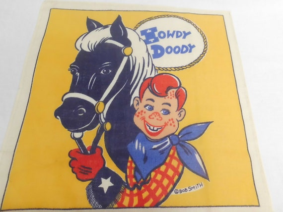 Howdy Doody & Horse Handkerchief Vintage Hankie - image 2