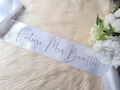 Custom bride to be  Future Mrs Personalized Bachelorette Bride Sash - Any Color sash and print product logo