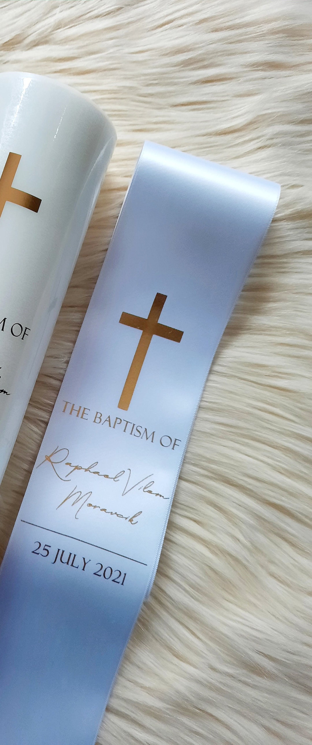 Personalised First R Communion Stole Personalised Baptism Stole -leo Design, Suitable for Both Boys and ...