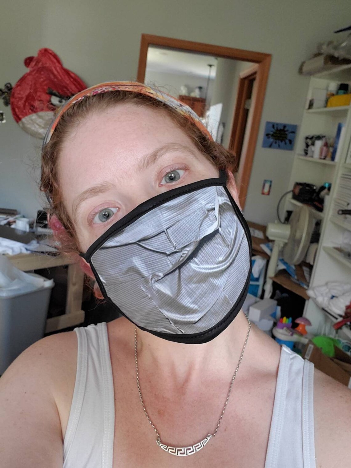 Faux Duct Tape Mask Tape Face Covering Kids' Mask Etsy