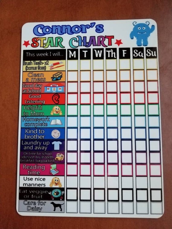 Dry Erase Board Chore Chart