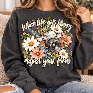 Retro Camera & Wildflowers PNG, Spring Wildflowers png, Boho Shirt png, Inspirational PNG, Motivational Png, Mental Health Png, Floral png