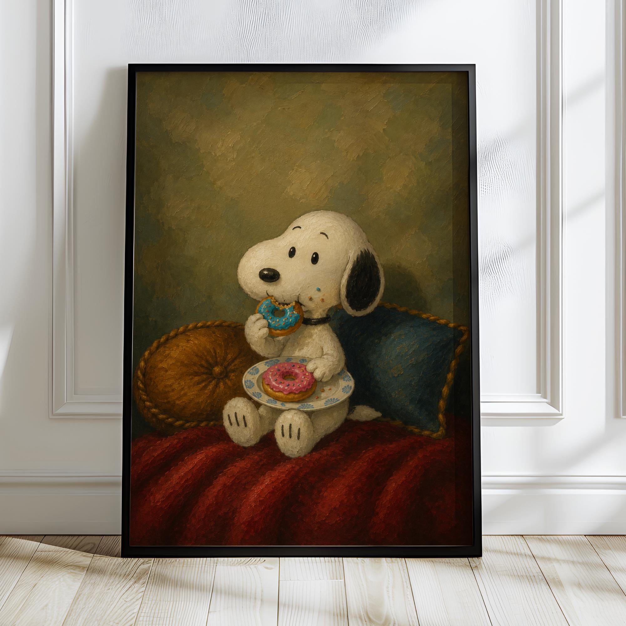 Vintage Snoopy Painting - Etsy