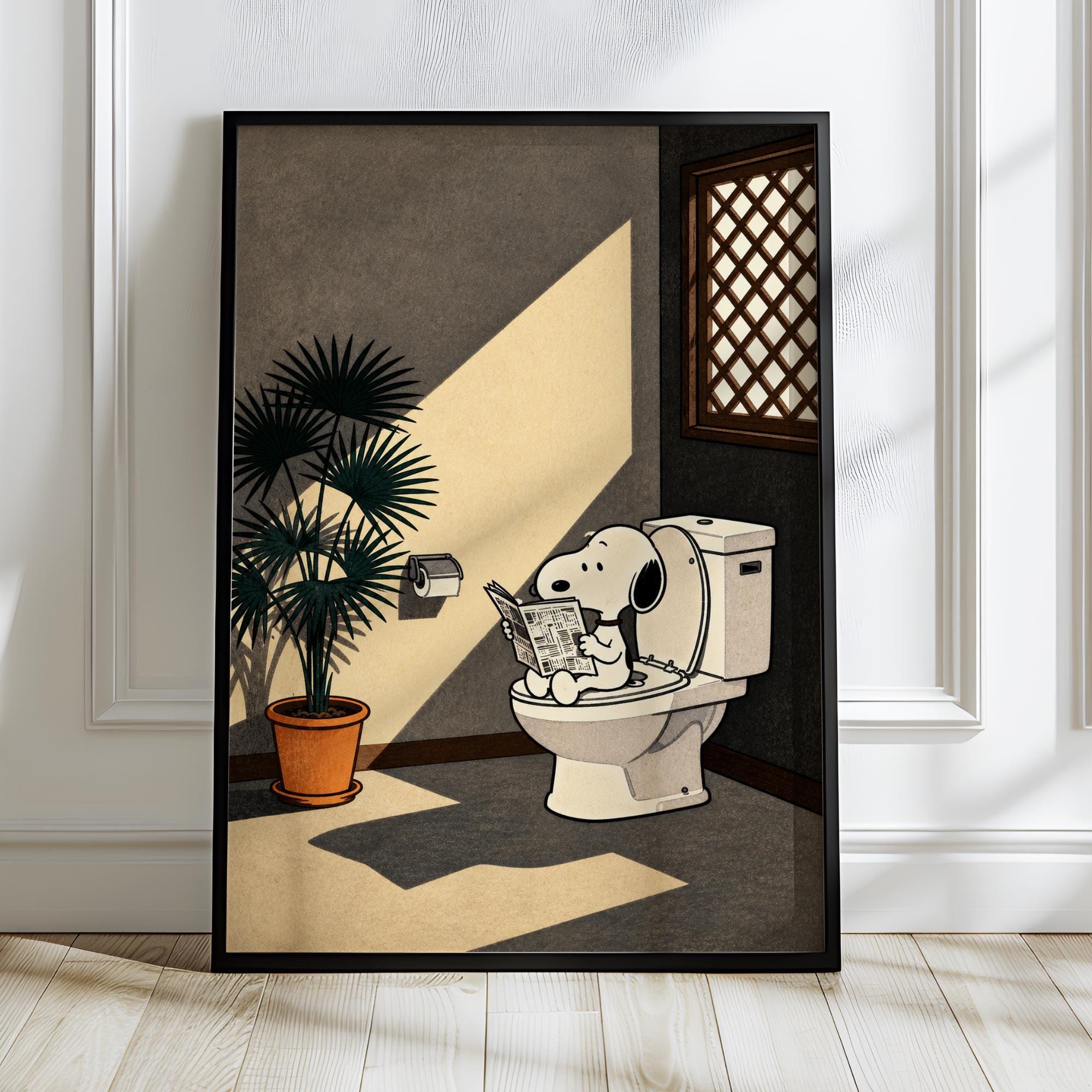 Vintage Framed Snoopy - Etsy