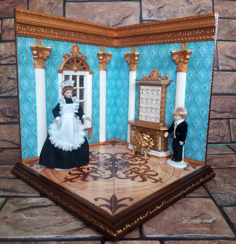 Dollhouse Miniatures Miniature Diorama Shadow Box. Roombox Etsy