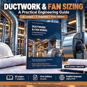 Dimensioneringsguide för HVAC-kanaler och fläktar | Praktisk teknisk referens (digital PDF)