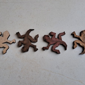 27pcs Lizard Tiles - Escher Tessellation - Etsy