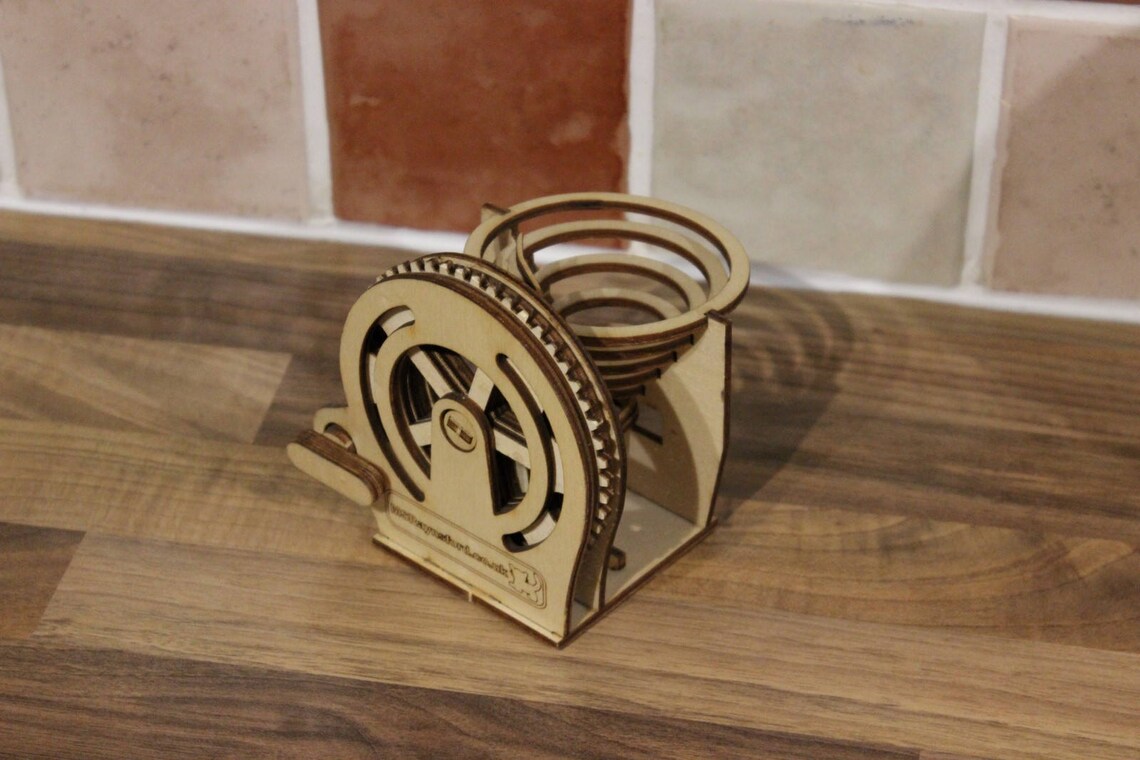 Laser Cut Marble Machine Kit Etsy UK