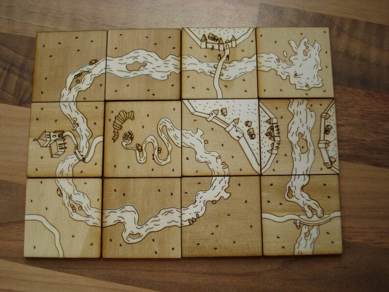 Carcassonne Tile Set PLANS FILES - Etsy