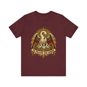 Eucharist Shirt | Catholic T-Shirt | First Communion Gift for Dad | Pie Pelicane, Pelican in Her Piety image 6
