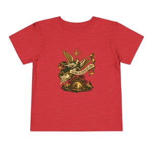 Toddler Nativity Angel Tee, Gloria in Excelsis Deo Christmas Shirt, Catholic Christmas Gift for Toddlers, Star of Bethlehem Art image 15