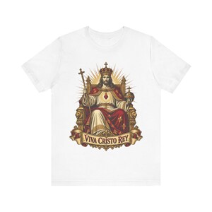 Christ the King Shirt | Catholic T-Shirt | Gift for Dad | Viva Cristo Rey, Cristero Martyrs and Sacred Heart image 6