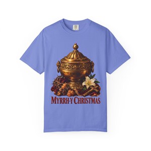 Myrrh-y Christmas Comfort Colors Shirt | Funny Catholic Christmas T-Shirt | Christmas Gift | Golden Jar of Myrrh image 10